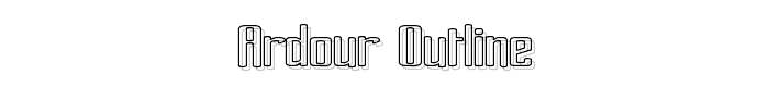 Ardour Outline font